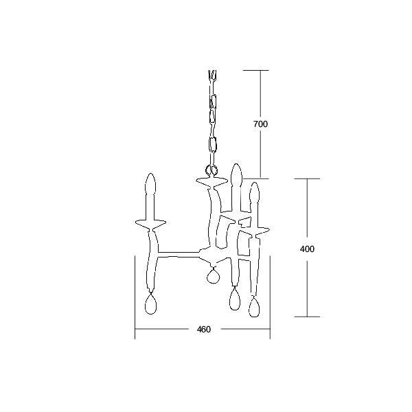 Brumberg Leuchten - Pendelleuchte Krone Girata 00859043 3Lp. E14/40W, gold