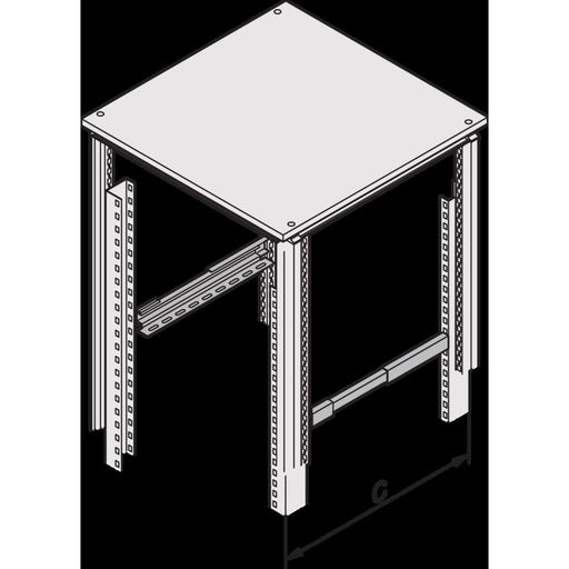 Schroff - Komponente für den Ausbau (Schaltschrank) Gleitschiene 28127001 (VE2)