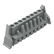 WAGO - Leiterplattensteckverbinder THT-Federleiste gerade 232-138/039-000 Rastermaß 5mm,grau − 50 Stück