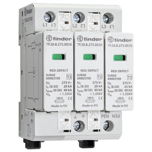 Finder - Überspannungsableiter für Energietechnik/Stromversorgung Überspannungsableiter 7P.23.8.275.1020 − 1 Stück by Finder
