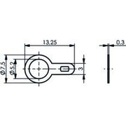 Telegärtner - Zubehör/Ersatzteile für Fernmeldetechnik Lötfahne, einlappig 100020361 0.19Z Messing verz
