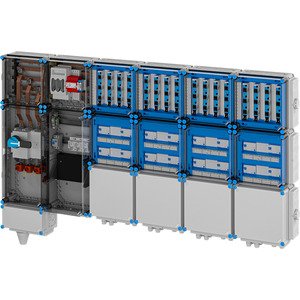 Hensel - Verteilerschrank für Energieversorgung Ladeverteiler Mi EV 22kW 16101 f.16 Ladep. a 22kW