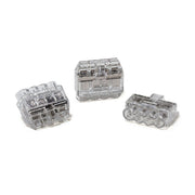 HellermannTyton - Steckklemme Verbindungsdosenklemme HCPM-4 PC CL 100 4x0,5-2,5 transpar. − 100 Stück