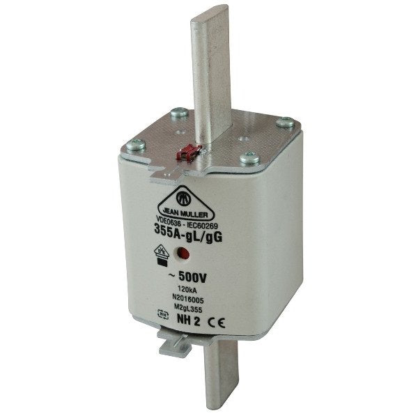 Müller - Messersicherung NH-Sicherungseinsatz N2016205 gG 500V 400A M2GL400 − 3 Stück