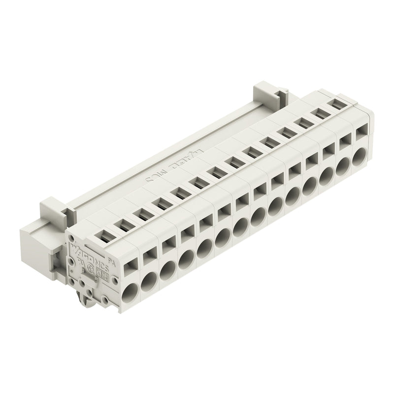WAGO - Kabelsteckverbinder für Leiterplattensteckverbinder 1-Leiter-Stiftleiste 721-614/018-000 CAGECLAMP,2,5mm²,lgr − 25 Stück