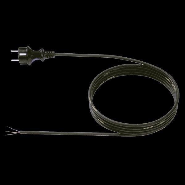 Bachmann - Netzanschlussleitung Schutzkontakt-Zuleitung 320.185 16A/250V,3m,sw