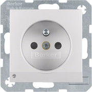 Berker - Steckdose alu/matt 6765101404 m.Schutzkontaktstift