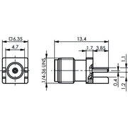 Telegärtner - Koax-Steckverbinder SMA End Launch Buchse 100024732 Au 50 Ohm − 5 Stück