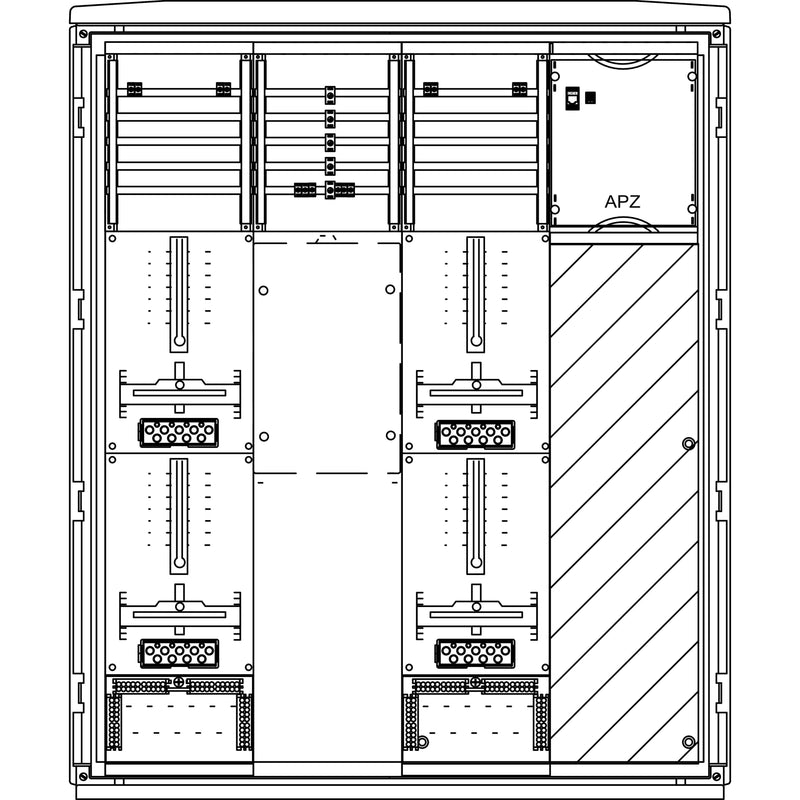 Elsta Mosdorfer - Zähler-Komplettschrank Zähleranschlusssäule ZS624A.N1 A655-2 N1 4Z 3.HZ