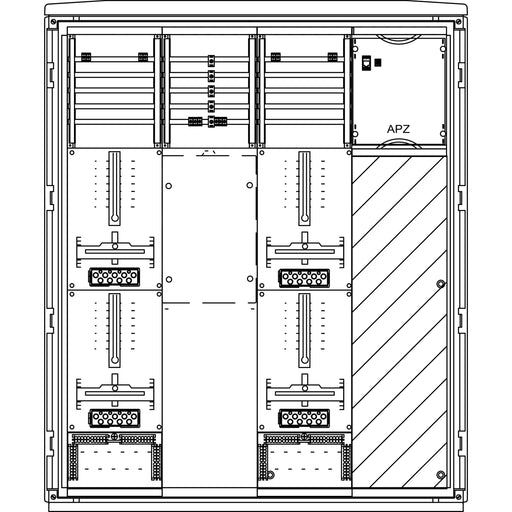 Elsta Mosdorfer - Zähler-Komplettschrank Zähleranschlusssäule ZS624A.N1 A655-2 N1 4Z 3.HZ