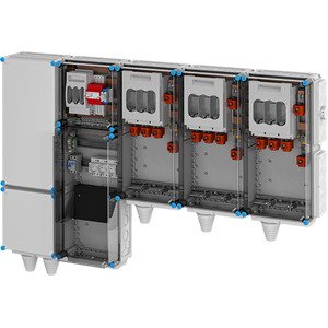 Hensel - Verteilerschrank für Energieversorgung Ladeverteiler Mi EV 140kW 3001 f.3 Abgänge a 140kW