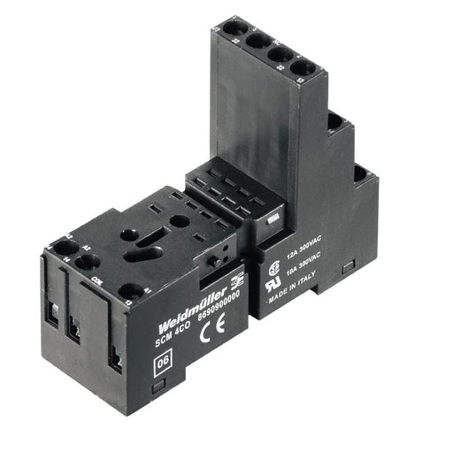 Weidmüller - Relaissockel 2 Wechsler SCM 2CO Schraubanschluss − 10 Stück
