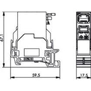 Telegärtner - Modularer Steckverbinder STX Tragschienen-Verbinder 100007435 RJ45 Modul A Cat.6A