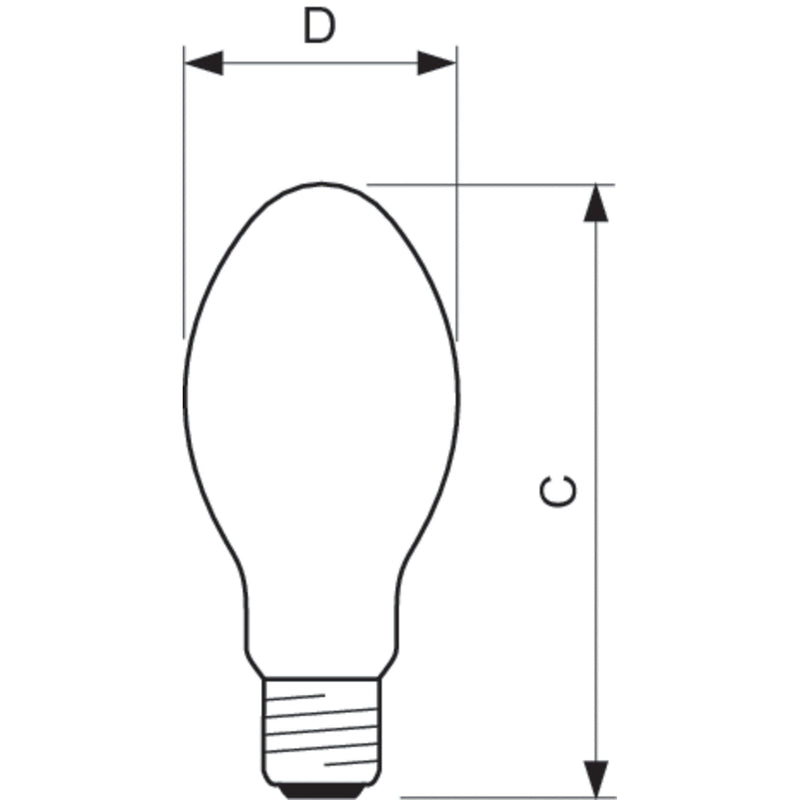 Philips Lighting - Natriumdampf-Hochdrucklampe Entladungslampe SON 50W E27