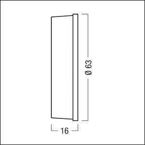 Zumtobel - Lichttechnisches Zubehör/Ersatzteile für Leuchten Abblendring SUP2 L FOIL OVAL 1/3 3000K mit Folie