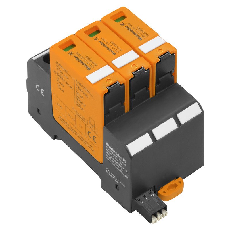 Weidmüller - Überspannungsableiter für Energietechnik/Stromversorgung Überspannungsableiter VPU PV II 3 R 1000 1100V