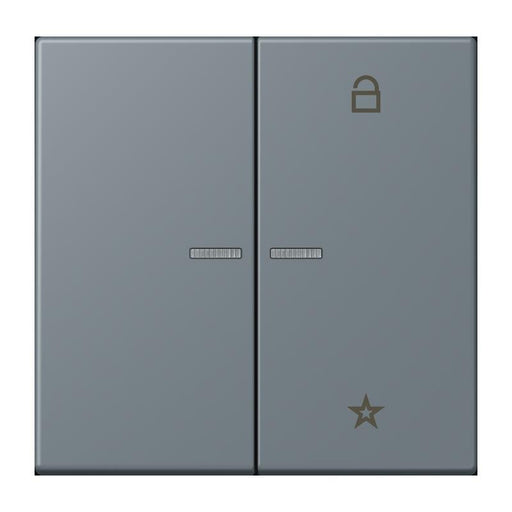 Jung - Bedienelement intelligent eNet Taster Universal 1f. FM LC 1701 251 gris 59 (4320H)