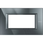 Legrand (BT) - Abdeckrahmen Axolute Rahmen 4-Modul HA4804HS alu schwarz