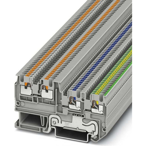 Phoenix Contact - Initiator/Aktor-Reihenklemme Inst.schutzleiterklemme PTIO 1,5/S/3-PE 0,14-1,5qmm, grau