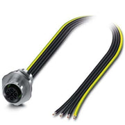Phoenix Contact - Rundsteckverbinder, feldkonfektionierbar (Industriesteckverbinder) Einbausteckverbinder SACC-E-M12FS#1411605 − 1 Stück