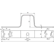 DEHN - Zubehör/Ersatzteile für Erdung und Blitzschutz Überbrückungslasche UEBLL220B11B5265AL L220mm Al