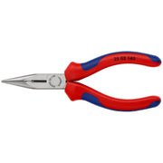 Knipex - Flachzange Flachrundzange 25 02 140 mit Schneide, 140mm
