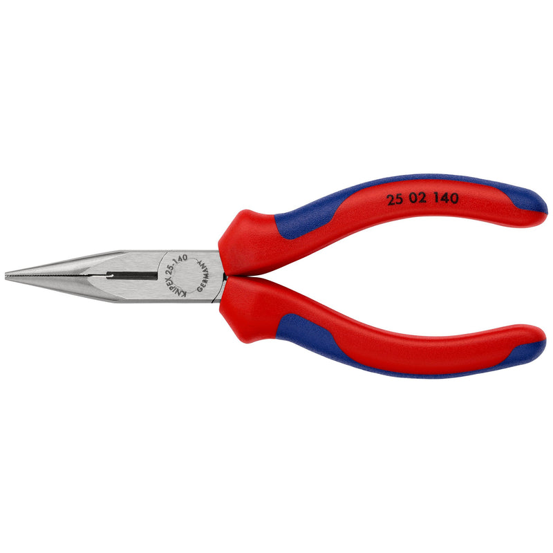 Knipex - Flachzange Flachrundzange 25 02 140 mit Schneide, 140mm