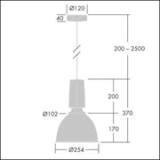Thorn - Pendelleuchte LED - Pendelleuchte GLAC2S LED #96629704 4000K