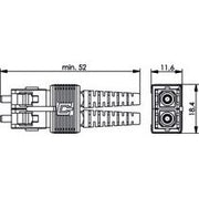 Telegärtner - LWL-Steckverbinder STX IP20 SC-RJ-Stecker 100007590 POF