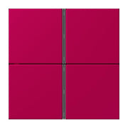 Jung - Abdeckung/Bedienelement für Installationsschalterprogramme Tastensatz 4fach LC 404 TSA 230 rouge rubia