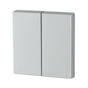 Eaton - Abdeckung/Bedienelement für Installationsschalterprogramme Wippe 2-fach CWIZ-02/33 silber glänzend