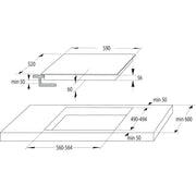 Gorenje - Kochfeld EB-Kochfeld Indukt. GI6401BSCE 60cm,4 Kochz