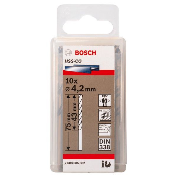 Bosch - Bohrer PRO Stainless Steel HSS-Co 2608585882 Spiralbohrer 4,2 x
