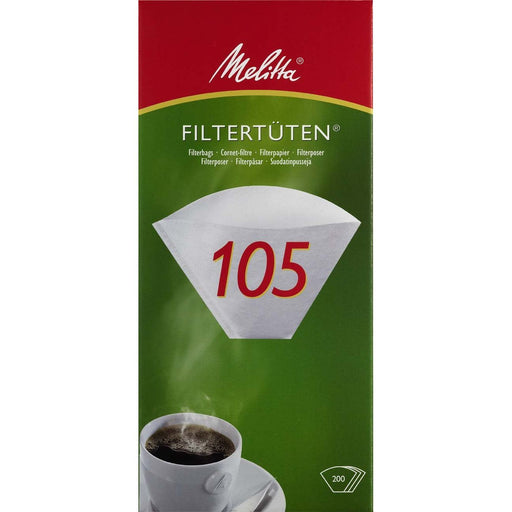Melitta SDA - Zubehör/Ersatzteile für Kleingeräte Filtertüten 105 (VE200)