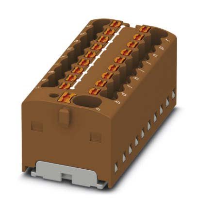 Phoenix Contact - Durchgangs-Reihenklemme Verteilerblock PTFIX 4/18X1,5 BN − 20 Stück