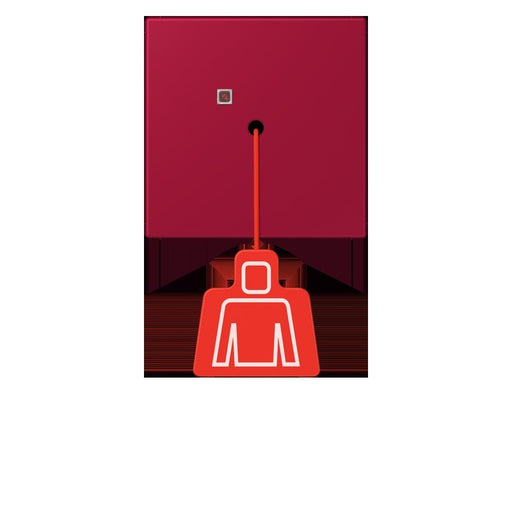Jung - Behindertenelement für Installationsschalterprogramme Notrufsystem Zugtaster NRS LC 0834 ZT 229 rouge carmin