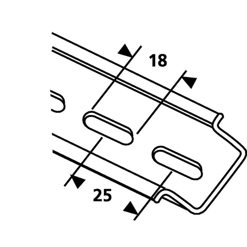 HellermannTyton - Tragschiene Delta Tragschienen DELTA-3 ST BV 40 40m − 40 Meter