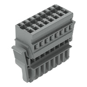 WAGO - Ein- und mehrpolige Klemmenleiste 1-Leiter-Federleiste 769-108/021-000 CAGE CLAMP,4mm²,grau − 20 Stück
