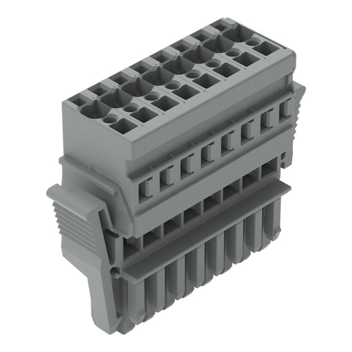 WAGO - Ein- und mehrpolige Klemmenleiste 1-Leiter-Federleiste 769-108/021-000 CAGE CLAMP,4mm²,grau − 20 Stück