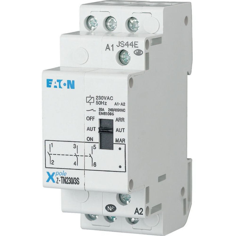 Eaton - Installationsrelais Vorwahl-Relais Z-TN230/3S 230VAC/50Hz, 3S, 20A