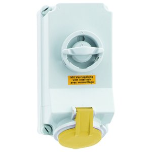 Bals Elektrotech - CEE-Steckdose abschaltbar, abgesichert (IEC 60309) Wandsteckdose 16123