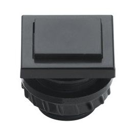 Grothe - Klingeldrücker Klingeltaster 13,5x16mm PROTACT 681 KS Knopf sw, Hülse sw