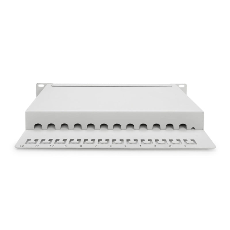 DIGITUS - Patchpanel Kupfer Patchpanel DN-91612S-EA-G 10 Zoll 12x Cat6A