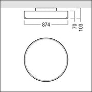 Zumtobel Group - Pendelleuchte LED - Rundleuchte ONDA2 P AV #42185454 3000K