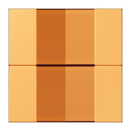 Jung - Abdeckung/Bedienelement für Installationsschalterprogramme Tastensatz 2fach LC 502 TSA 254 ocre jaune clair