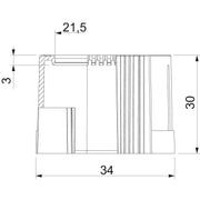 OBO Bettermann - Endtülle für Installationsrohre Rohrendtülle 129 TB PG21 teilbar, PG