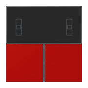 Jung - Abdeckung/Bedienelement für Installationsschalterprogramme Tastensatz 3fach LC 4093 TSA 227 rouge vermillon 31