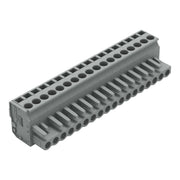WAGO - Kabelsteckverbinder für Leiterplattensteckverbinder 1-Leiter Federleiste 232-218/026-000 CAGECLAMP 2,5mm²,gr − 25 Stück