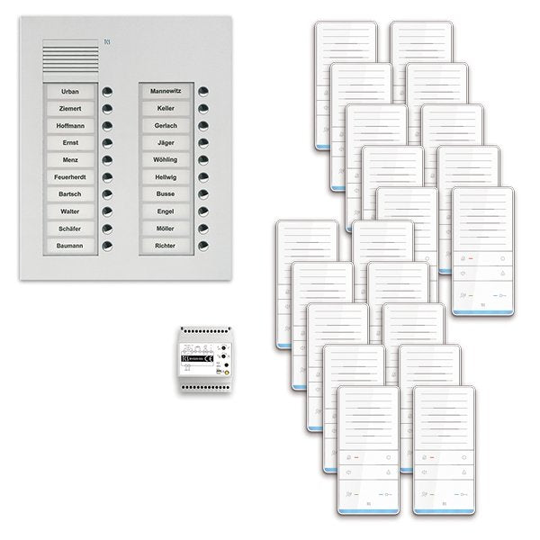 TCS Tür Control - Türsprech-Set audio:pack Unterputz f.2WE PAUF202/001 m. Außenstation PUK − 1 Stück