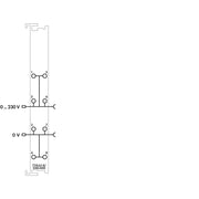 WAGO - Feldbus, Dez. Peripherie - Einspeise- und Segmentmodul Potentialvervielfältigung. 750-614/040-000 AC/DC 0 230 V